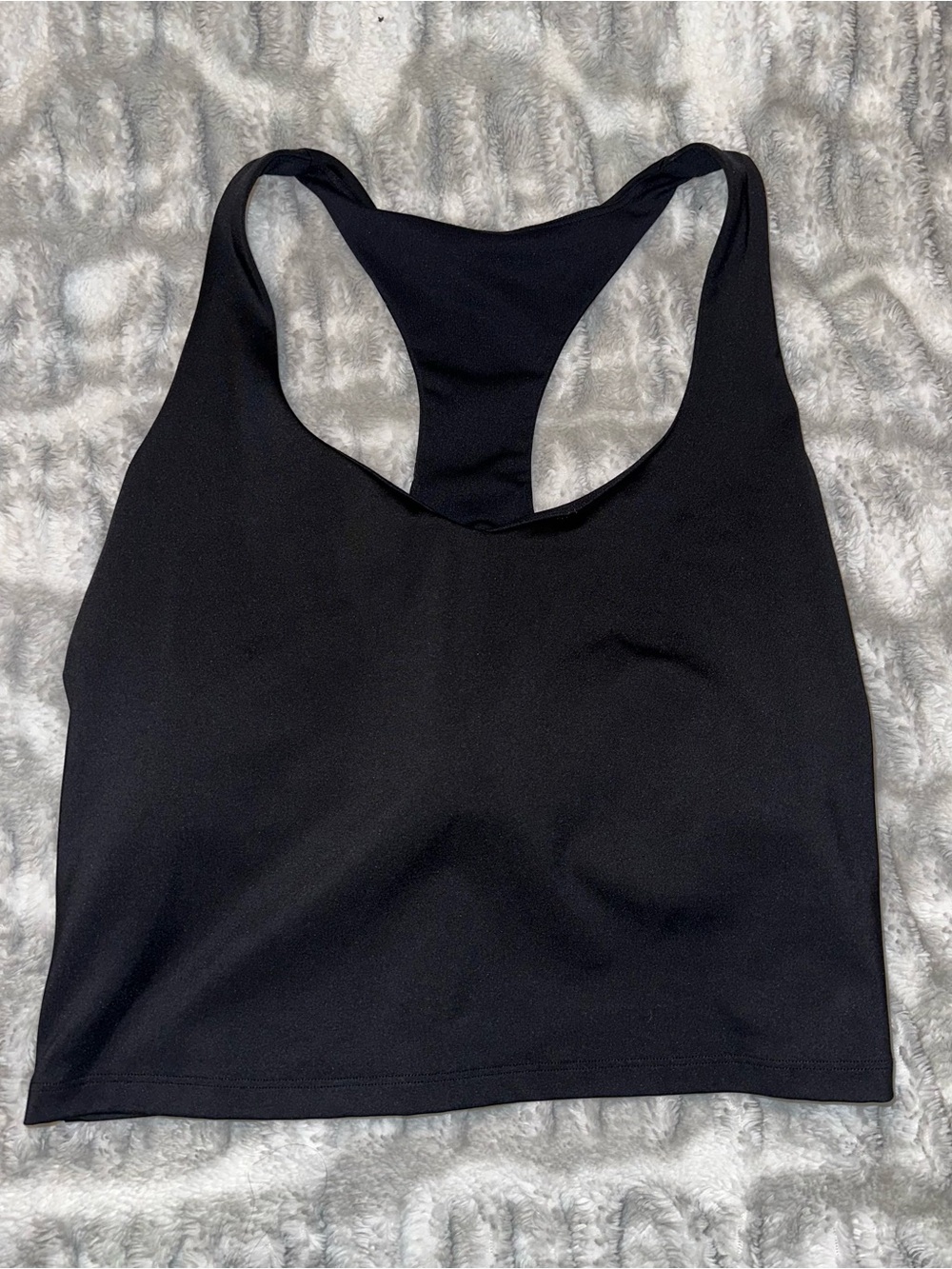 Fabletics Black Racerback Sports Bra Crop